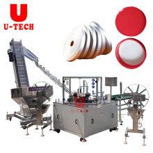 Automatic Cap liner Roller Foil Wad punch Cutting and inserting Lining Wadding Machine